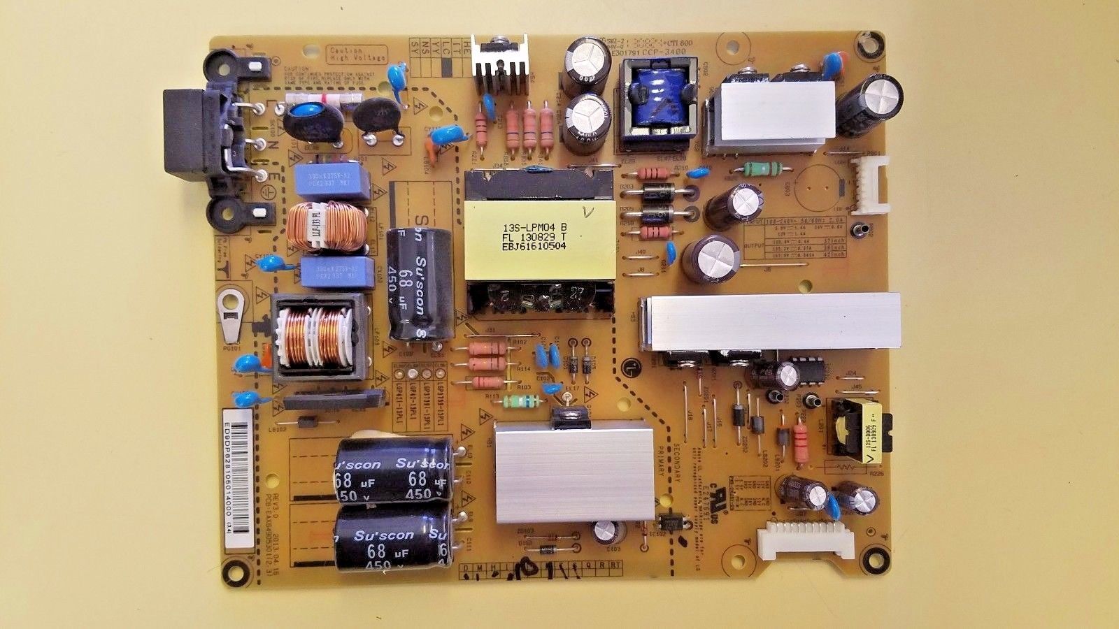 LG 42LN5300-UB Power Supply Board EAY62810501 EAX64905301 tested - Click Image to Close